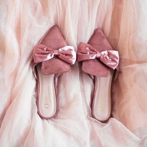 Forever 21 Velvet blush flats